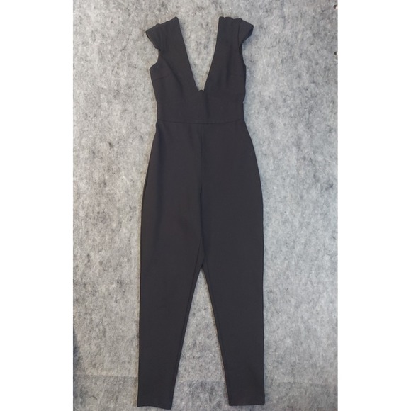 Lavish Alice Pants - Lavish Alice Romper Jumpsuit Womens UK‎ 6 Black Plunge Sleeveless Sexy Small